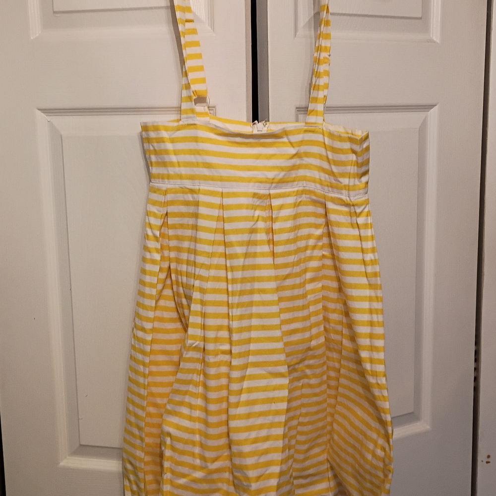 Unique Vintage Yellow and White Striped Skirt Jumper Wizard Of Oz Collection L